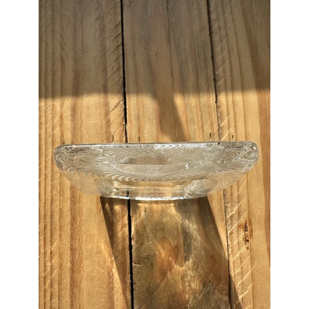 Vintage‎ Heavy Square Carved Glass Picture Frame